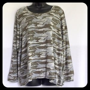Workshop Republic Clothing Plus Size 1X Camo Tee.